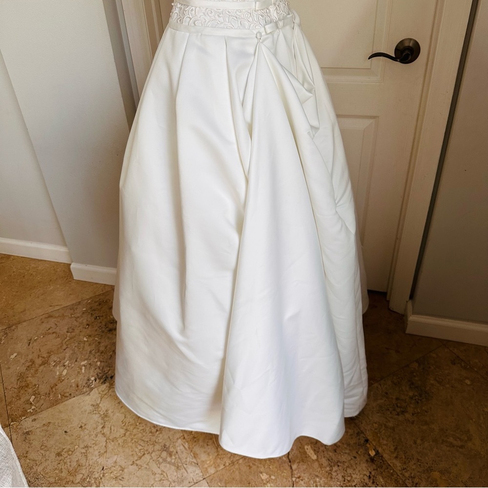 Oleg Cassini Embroidered Wedding Dress - Picture 11 of 16